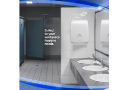 Handdoekdispenser Aquarius voor i-vouw wit 6945