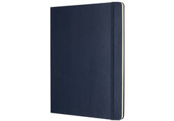 Notitieboek Moleskine XL 190x250mm blanco hard cover sapphire blue