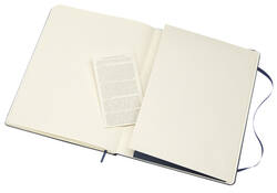 Notitieboek Moleskine XL 190x250mm blanco hard cover sapphire blue