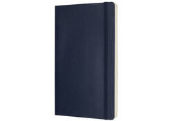 Notitieboek Moleskine large 130x210mm lijn soft cover sapphire blue