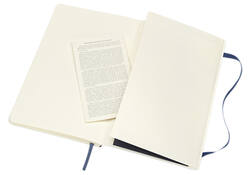 Notitieboek Moleskine large 130x210mm lijn soft cover sapphire blue
