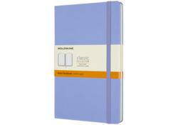 Notitieboek Moleskine large 130x210mm lijn hard cover hydrangea blue