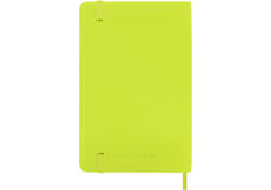 Notitieboek Moleskine pocket 90x140mm lijn soft cover lemon green