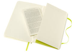 Notitieboek Moleskine pocket 90x140mm lijn soft cover lemon green