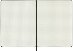Notitieboek Moleskine XL 190x250mm ruit 5x5 hard cover zwart