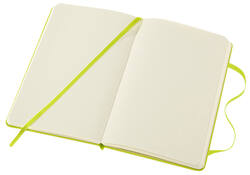 Notitieboek Moleskine pocket 90x140mm blanco hard cover lemon green