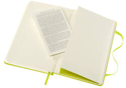 Notitieboek Moleskine pocket 90x140mm blanco hard cover lemon green