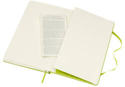 Notitieboek Moleskine large 130x210mm lijn hard cover lemon green