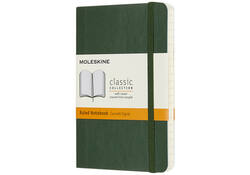 Notitieboek Moleskine pocket 90x140mm lijn soft cover myrtle green