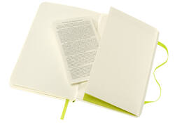 Notitieboek Moleskine pocket 90x140mm blanco soft cover lemon green
