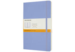 Notitieboek Moleskine large 130x210mm lijn soft cover hydrangea blue