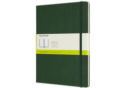 Notitieboek Moleskine XL 190x250mm blanco hard cover myrtle green
