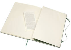Notitieboek Moleskine XL 190x250mm blanco hard cover myrtle green