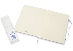 Notitieboek Moleskine XL 190x250mm lijn hard cover hydrangea blue