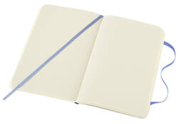 Notitieboek Moleskine pocket 90x140mm blanco soft cover hydrangea blue