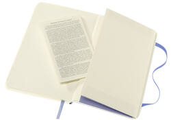Notitieboek Moleskine pocket 90x140mm blanco soft cover hydrangea blue