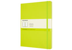 Notitieboek Moleskine XL 190x250mm blanco hard cover lemon green