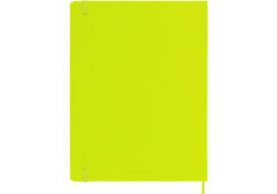 Notitieboek Moleskine XL 190x250mm blanco hard cover lemon green