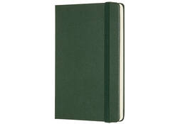Notitieboek Moleskine pocket 90x140mm blanco hard cover myrtle green