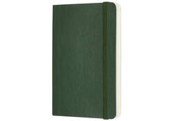Notitieboek Moleskine pocket 90x140mm blanco soft cover myrtle green