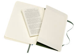 Notitieboek Moleskine pocket 90x140mm blanco soft cover myrtle green