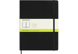 Notitieboek Moleskine XL 190x250mm blanco hard cover zwart
