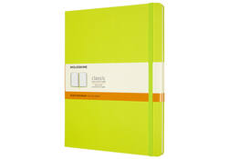 Notitieboek Moleskine XL 190x250mm lijn hard cover lemon green
