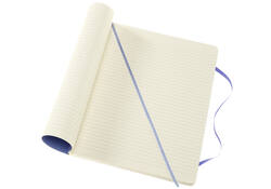 Notitieboek Moleskine XL 190x250mm lijn soft cover hydrangea blue