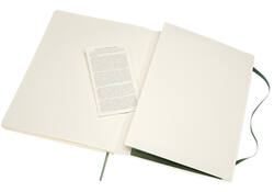Notitieboek Moleskine XL 190x250mm blanco soft cover myrtle green