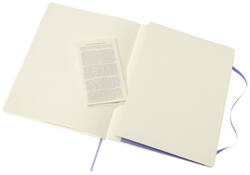 Notitieboek Moleskine XL 190x250mm blanco soft cover hydrangea blue