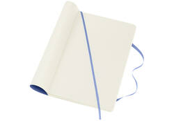 Notitieboek Moleskine large 130x210mm blanco soft cover hydrangea blue