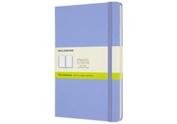 Notitieboek Moleskine large 130x210mm blanco hard cover hydrangea blue