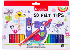 Viltstift Bruynzeel set á 50 kleuren