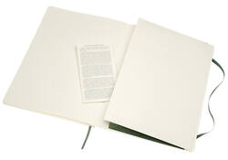 Notitieboek Moleskine XL 190x250mm lijn soft cover myrtle green