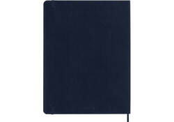 Notitieboek Moleskine XL 190x250mm lijn soft cover sapphire blue