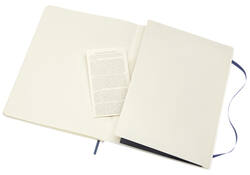 Notitieboek Moleskine XL 190x250mm lijn soft cover sapphire blue