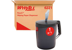 Poetsroldispenser WypAll reach centerfeed zwart 6221