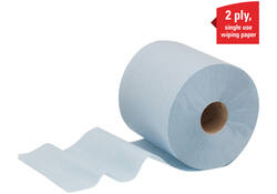 Poetsrol WypAll L20 2-laags 18,3cmx144m 380vel blauw 7302