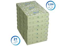 Facial tissues Scott 2-laags standaard 21x100stuks wit 8837