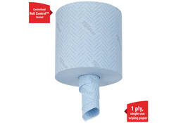 Poetsrol WypAll L10 1-laags 18,3cmx239m 630 vel blauw 7494