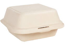Hamburgerbox IEZZY Maxi IP suikerriet beige 50 stuks