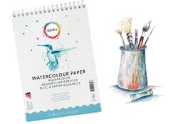 Aquarelblok Qrea A5 20vel 200gr spiraal