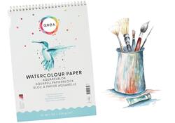 Aquarelblok Qrea A4 20vel 200gr spiraal