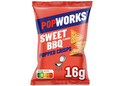 Chips Popworks Sweet BBQ 16gr