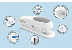 Nietmachine Rapesco Germ-Savvy ECO Sting Ray antibacterieel 24/6mm wit