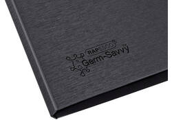 Klembordmap Rapesco Germ-Savvy antibacterieel A4 zwart