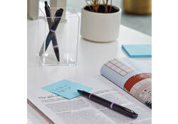 Balpen Parker IM black purple vibrant ring medium blister à 1 stuk