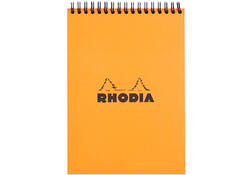 Spiraalblok Rhodia A5 lijn 160 pagina's 80gr oranje