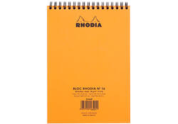 Spiraalblok Rhodia A5 lijn 160 pagina's 80gr oranje