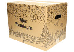 Kerstdoos IEZZY bedrukt Holland-5 490x390x250mm zwart